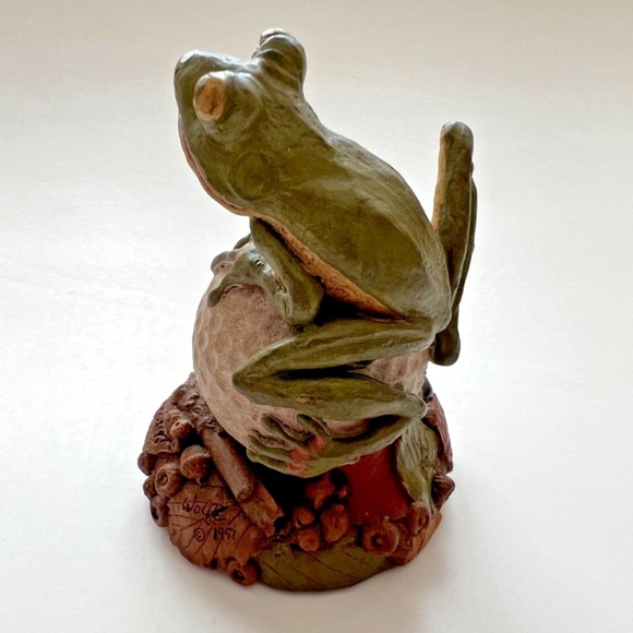 1991 Tim Wolfe HAWTHORN Frog on GOLF BALL  Cairn Studi - Picture 3 of 8